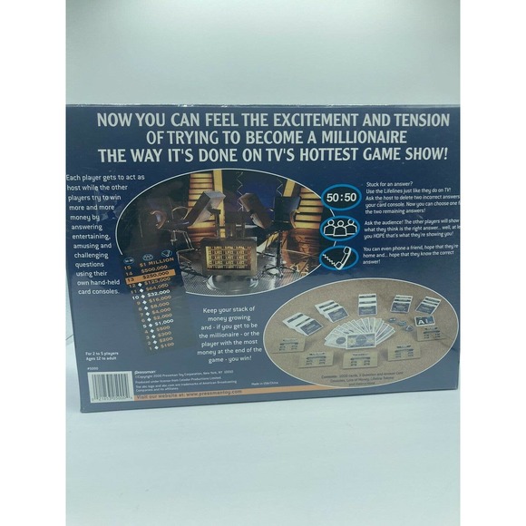 Who Wants To Be A Millionaire Family Game Night Board Game Pressman 2000 New - Picture 4 of 4